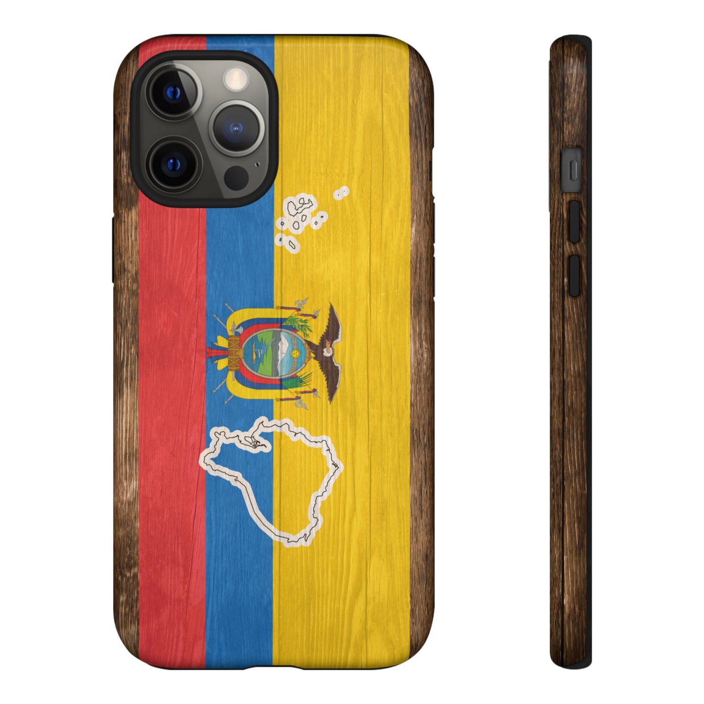 Ecuador Flag Phone Map Case Protective Tough Cover Flag of Ecuador Samsung Ecuadorian Pride Hard Plastic Back Ecuadorian Flag Cover
