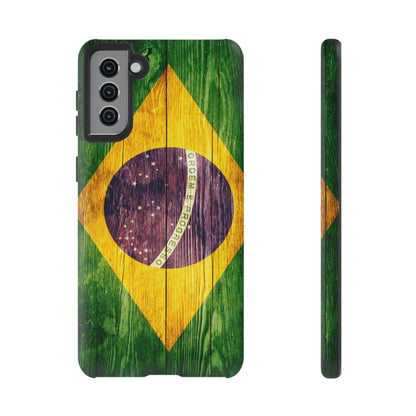 Brazil Phone Case Protective Tough Cover Flag of Brazil Samsung Brazilian Pride Hard Plastic Back Brazil Flag Cover IPhone Souvenir Gift Protective Case