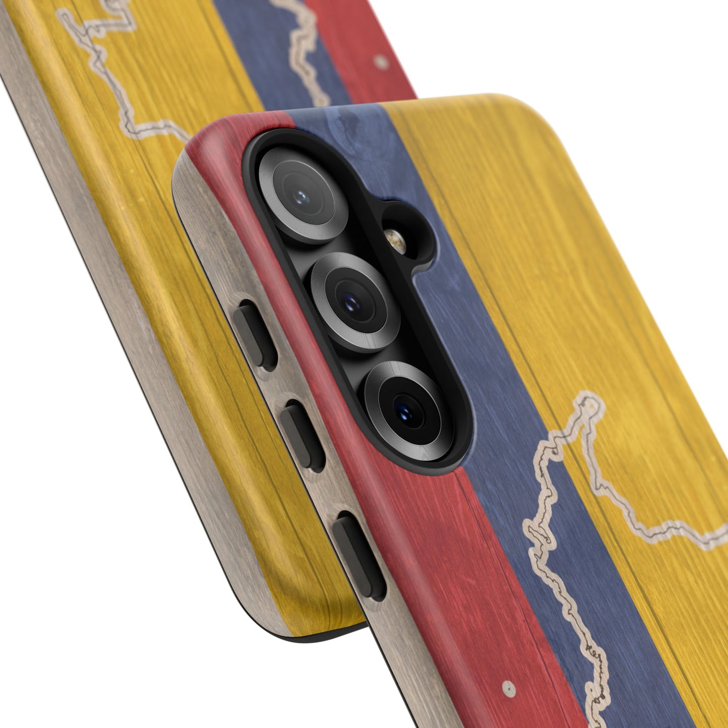 Colombian Flag Map Style iPhone Case Protective Tough Cover Flag of Colombia Samsung Colombian Pride Huawei Hard Plastic Back Colombia Phone