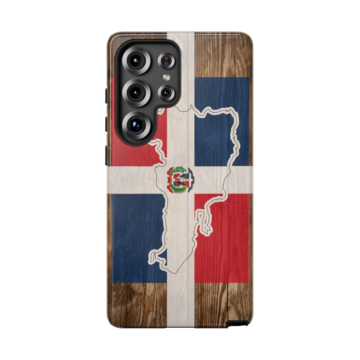 Dominican Republic Flag Phone Map Case Protective Tough Cover Flag of Dominican Pride Hard Plastic Back DR Flag Cover Dominicana