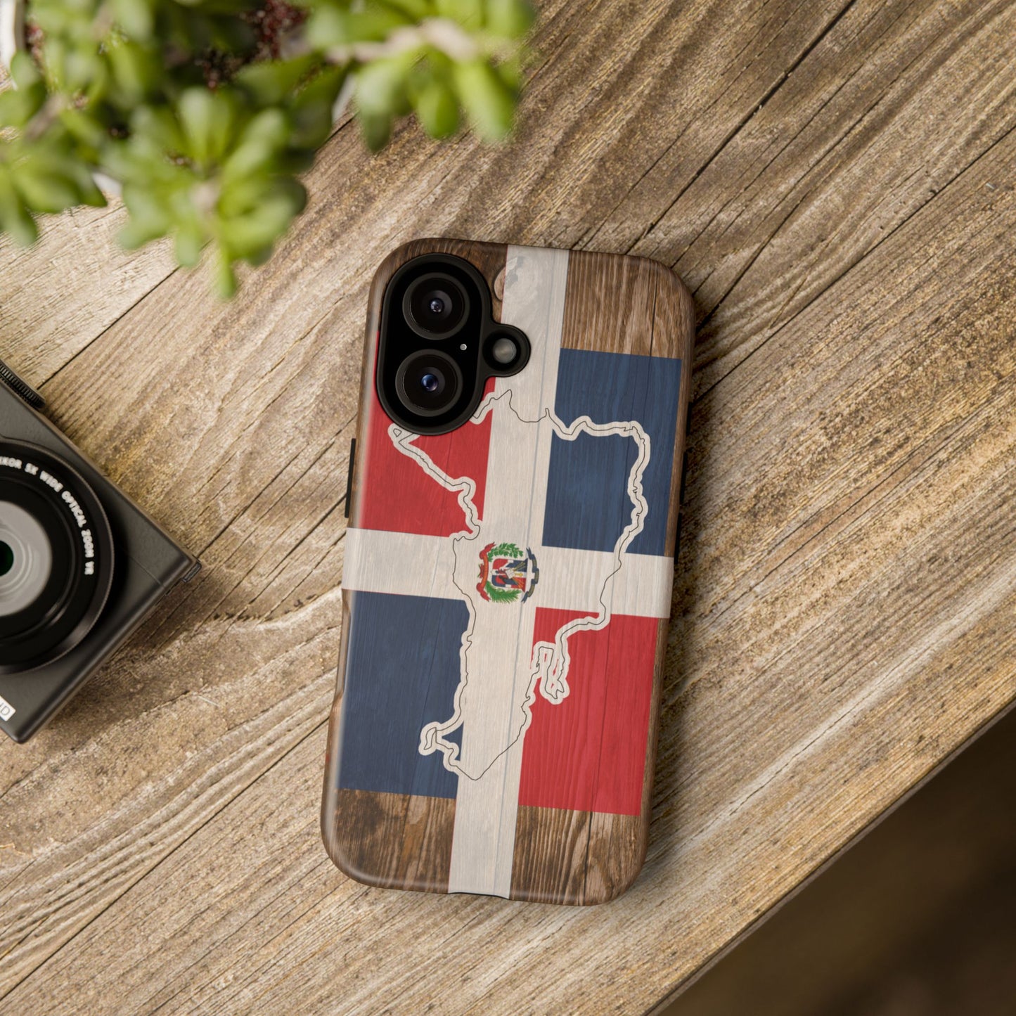 Dominican Republic Flag Phone Map Case Protective Tough Cover Flag of Dominican Pride Hard Plastic Back DR Flag Cover Dominicana
