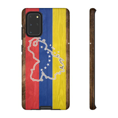 Venezuela Flag Phone Map Case Protective Tough Cover Flag of Venezuela Samsung Venezuelan Pride Hard Plastic Back Venezuela Map Cover