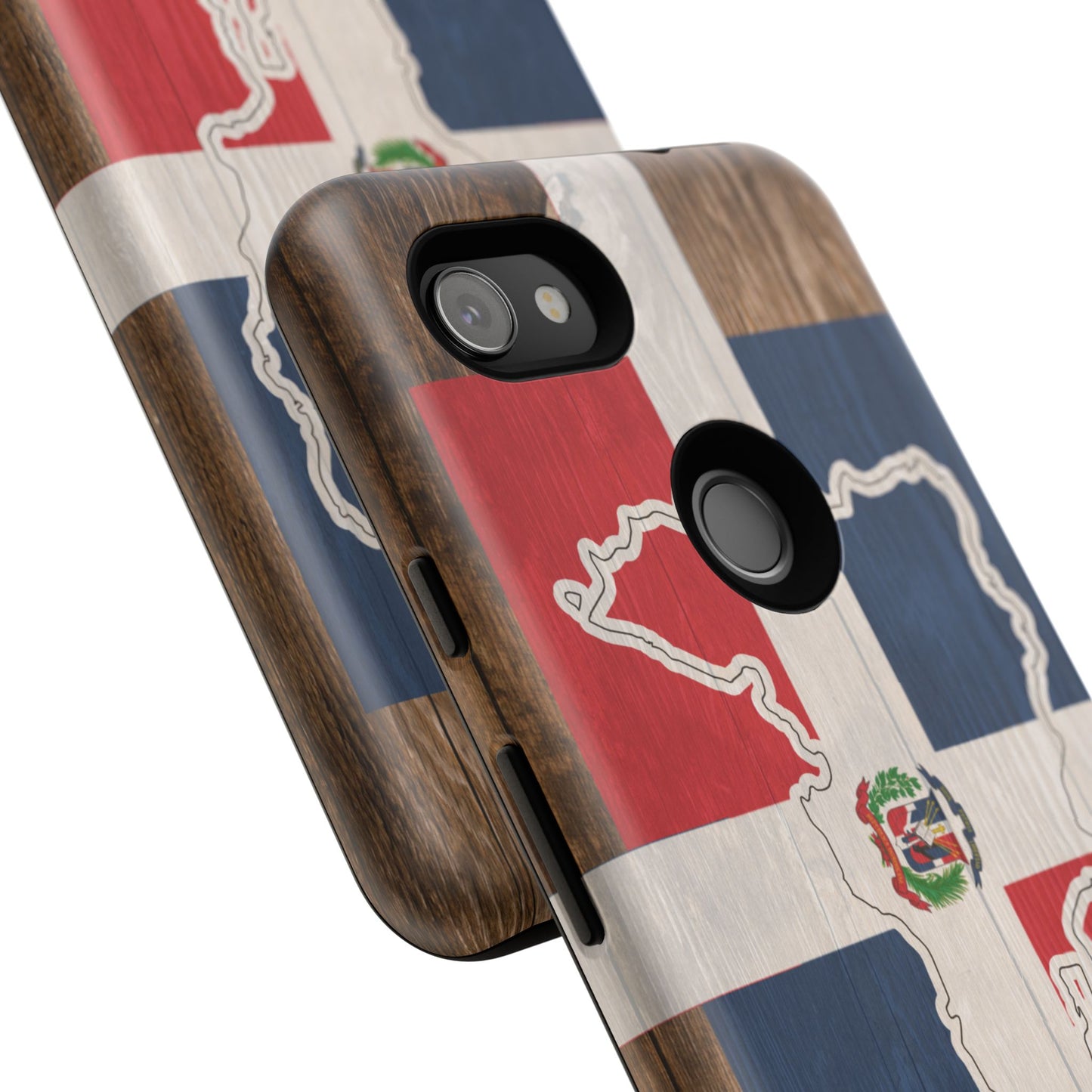 Dominican Republic Flag Phone Map Case Protective Tough Cover Flag of Dominican Pride Hard Plastic Back DR Flag Cover Dominicana