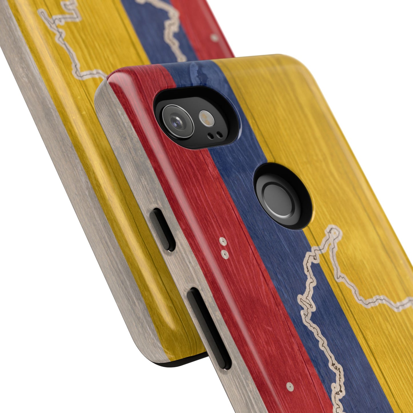 Colombian Flag Map Style iPhone Case Protective Tough Cover Flag of Colombia Samsung Colombian Pride Huawei Hard Plastic Back Colombia Phone