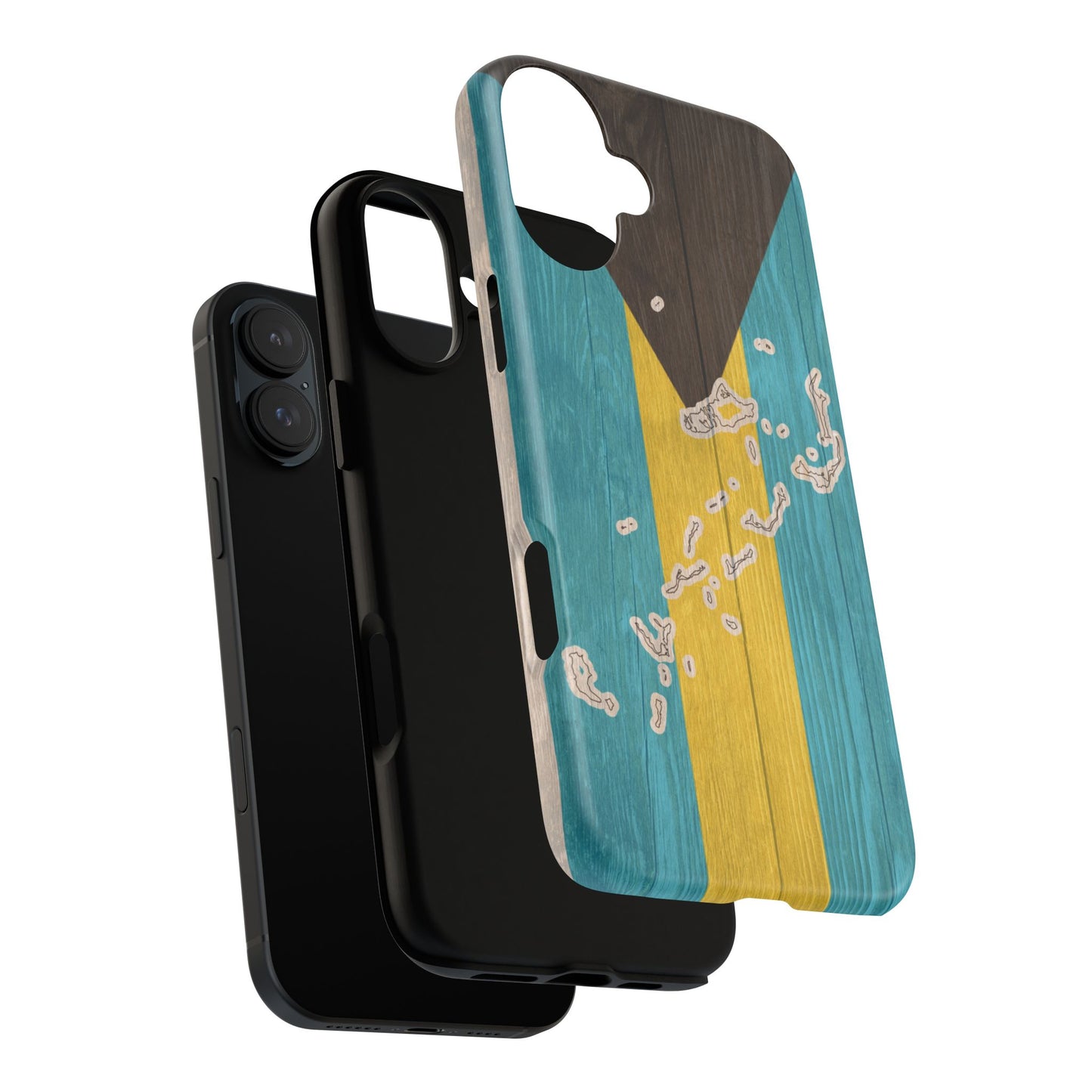Bahamas Flag Phone Map Case Protective Tough Cover Flag of Bahamas Samsung Bahamian Pride Hard Plastic Back Bahamas Flag Cover