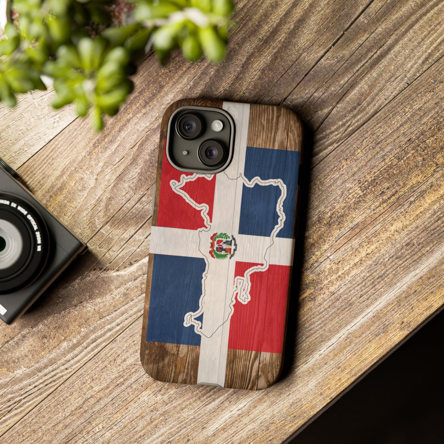 Dominican Republic Flag Phone Map Case Protective Tough Cover Flag of Dominican Pride Hard Plastic Back DR Flag Cover Dominicana