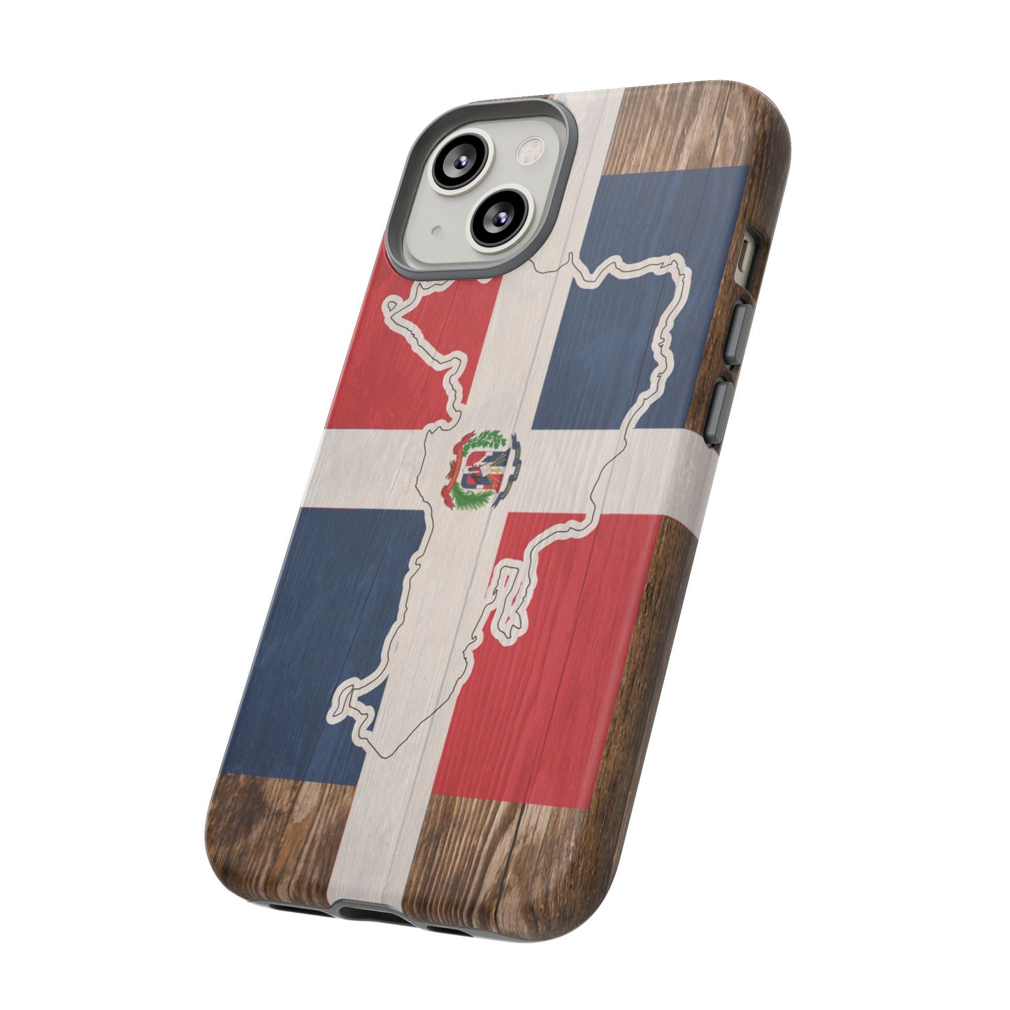 Dominican Republic Flag Phone Map Case Protective Tough Cover Flag of Dominican Pride Hard Plastic Back DR Flag Cover Dominicana