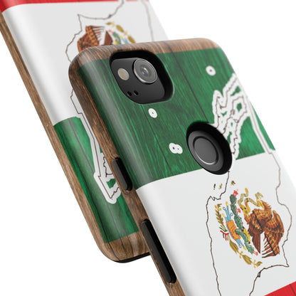 Phone Case, Mexican Flag Tough Case, Patriotic Mexico Phone Cover, Rugged Phone Protector, National Flag Phone Sleeve, Cinco de Mayo Gift