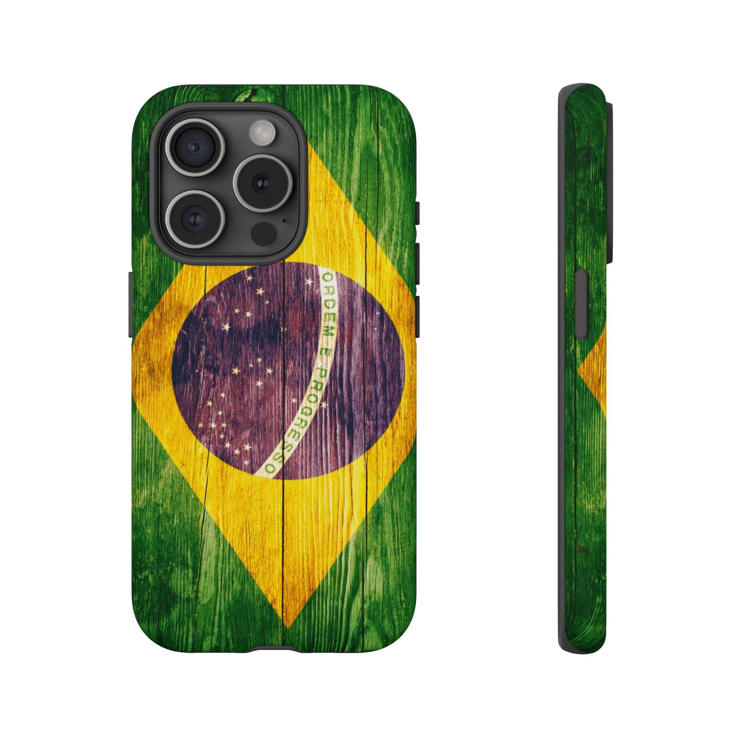 Brazil Phone Case Protective Tough Cover Flag of Brazil Samsung Brazilian Pride Hard Plastic Back Brazil Flag Cover IPhone Souvenir Gift Protective Case