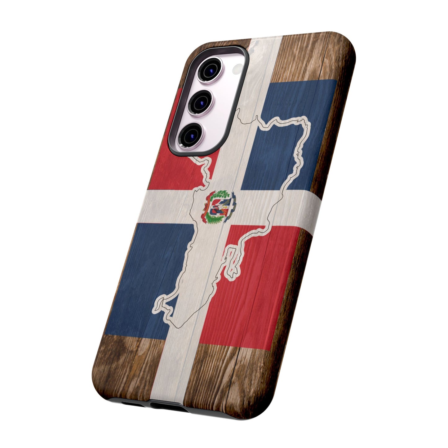 Dominican Republic Flag Phone Map Case Protective Tough Cover Flag of Dominican Pride Hard Plastic Back DR Flag Cover Dominicana