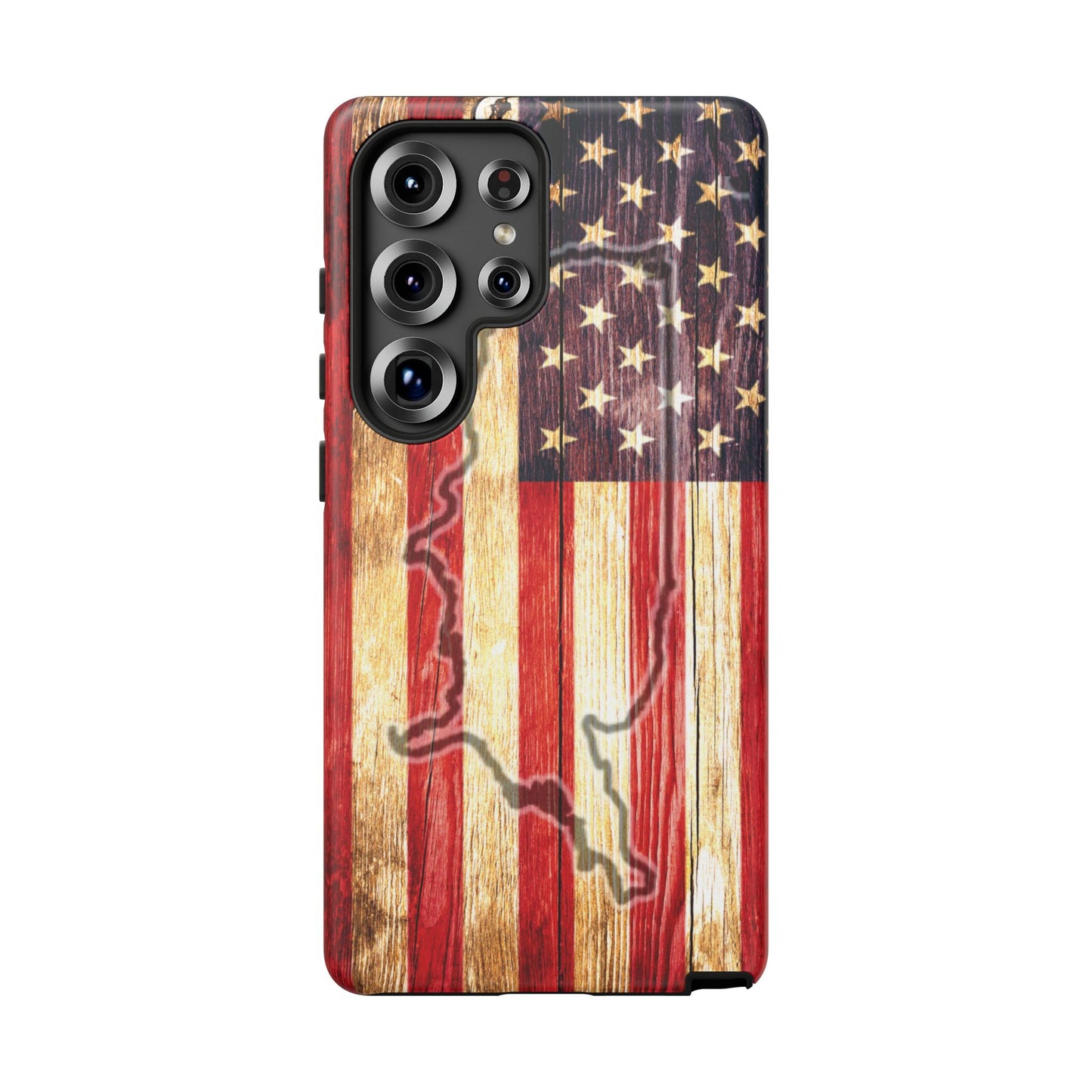 USA flag & map tough phone case for iPhone Samsung Google Patriotic impact-resistant cover with UV protection and shock absorption USA Flag