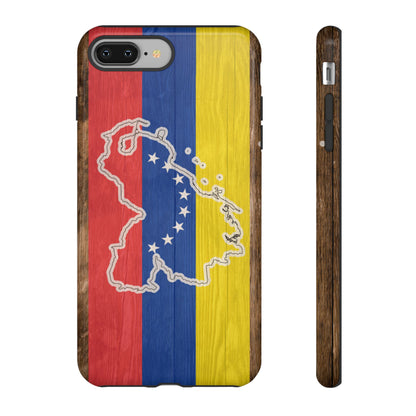 Venezuela Flag Phone Map Case Protective Tough Cover Flag of Venezuela Samsung Venezuelan Pride Hard Plastic Back Venezuela Map Cover