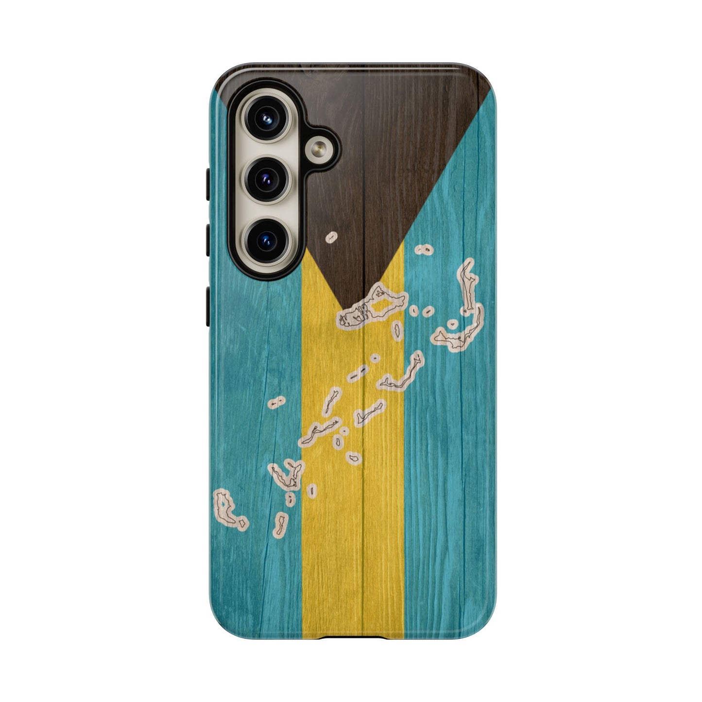 Bahamas Flag Phone Map Case Protective Tough Cover Flag of Bahamas Samsung Bahamian Pride Hard Plastic Back Bahamas Flag Cover