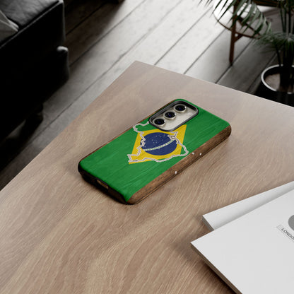 Brazil Flag Phone Map Case Protective Tough Cover Flag of Brazil Samsung Brazilian Pride Hard Plastic Back Brazil Flag Cover