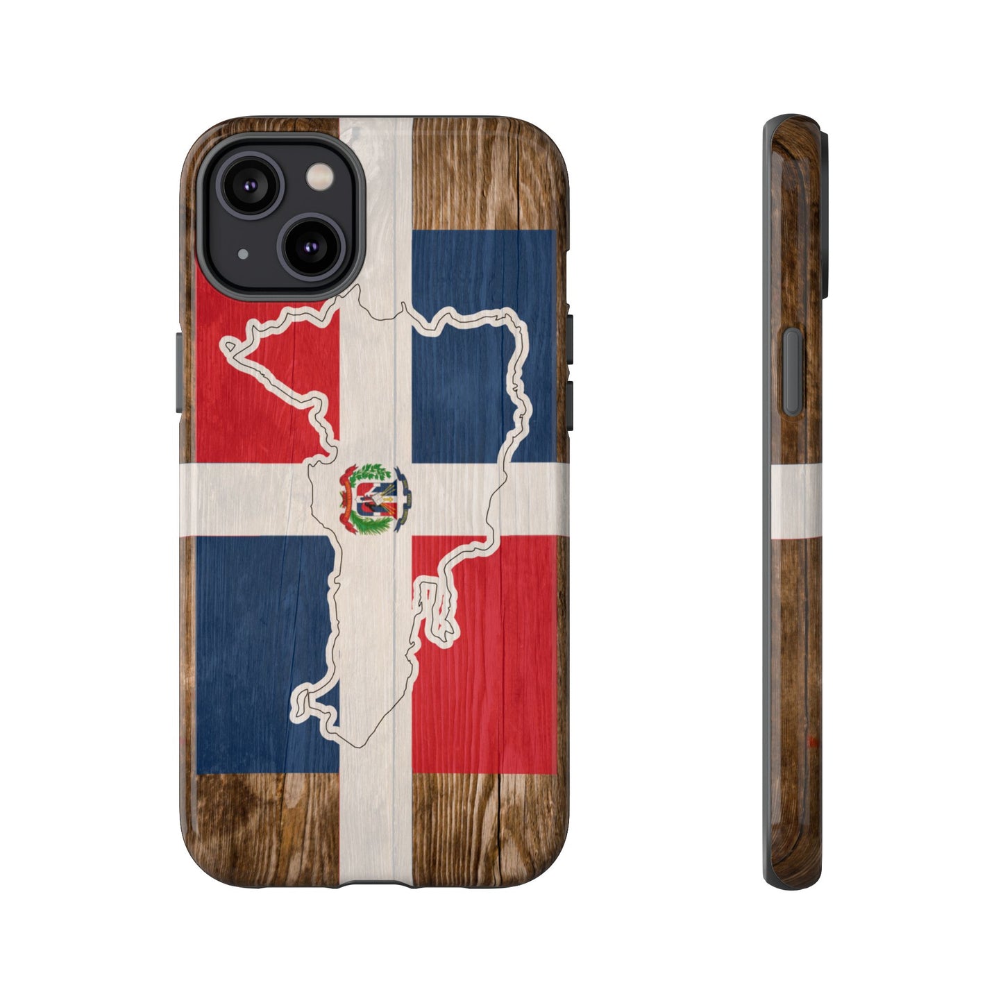 Dominican Republic Flag Phone Map Case Protective Tough Cover Flag of Dominican Pride Hard Plastic Back DR Flag Cover Dominicana