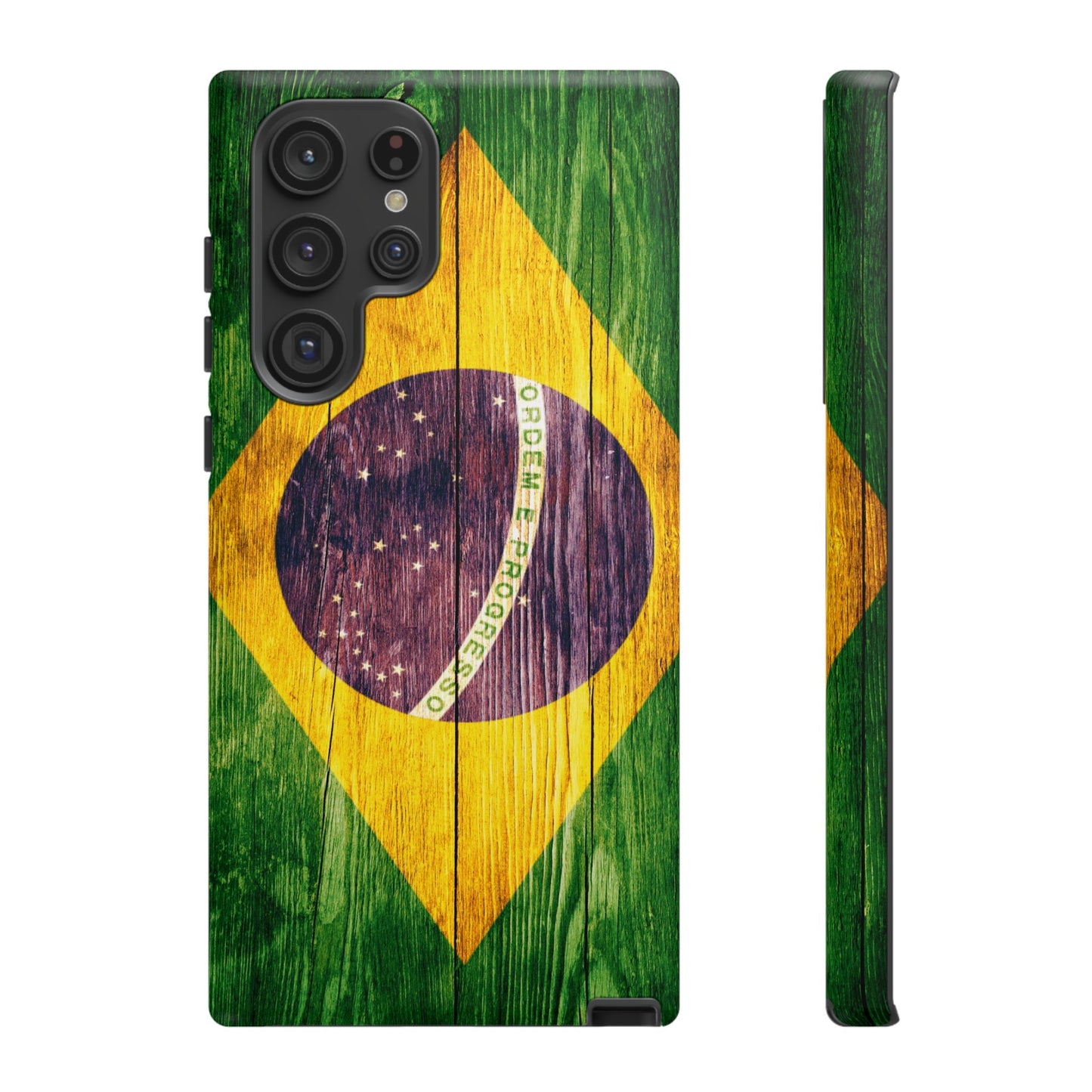 Brazil Phone Case Protective Tough Cover Flag of Brazil Samsung Brazilian Pride Hard Plastic Back Brazil Flag Cover IPhone Souvenir Gift Protective Case