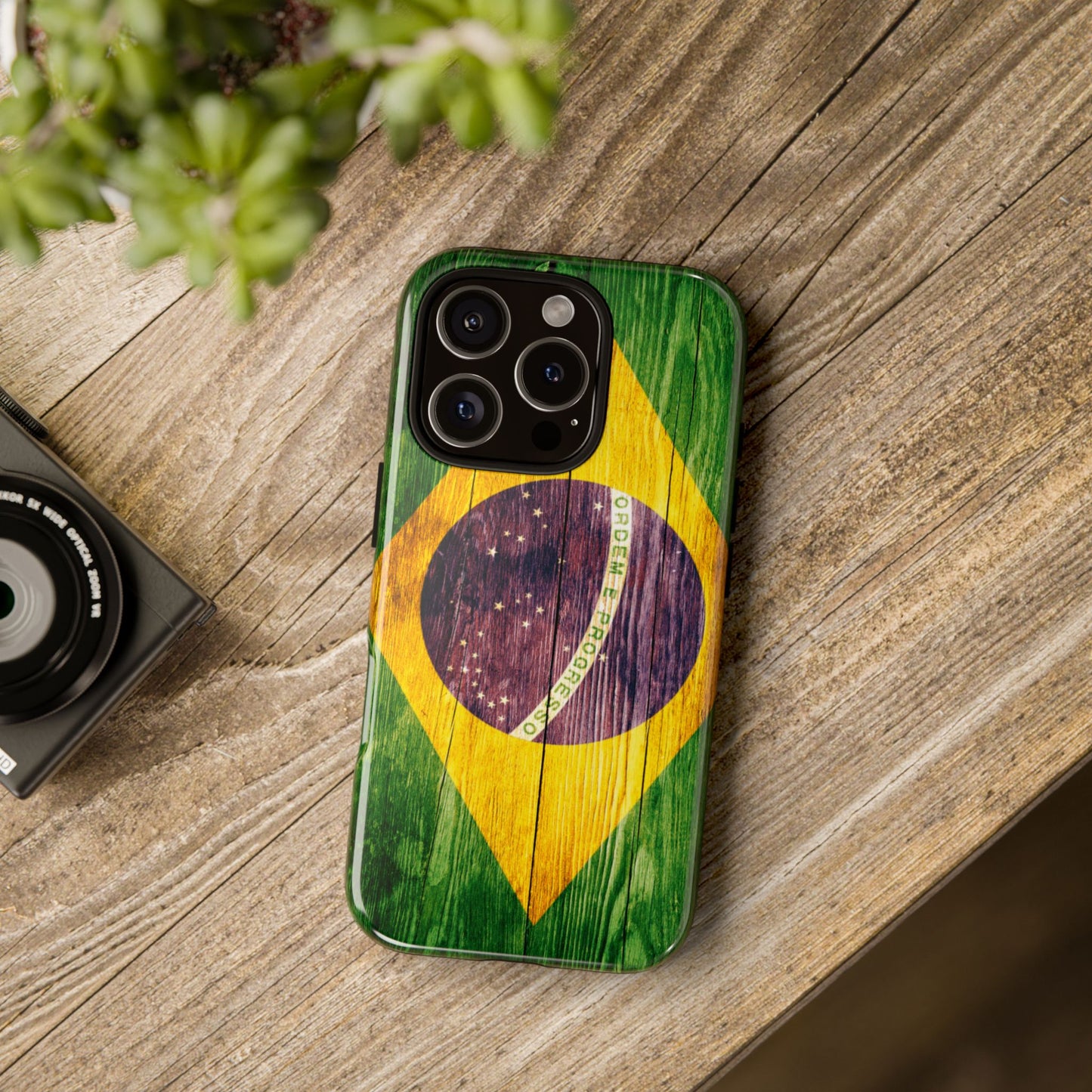 Brazil Phone Case Protective Tough Cover Flag of Brazil Samsung Brazilian Pride Hard Plastic Back Brazil Flag Cover IPhone Souvenir Gift Protective Case