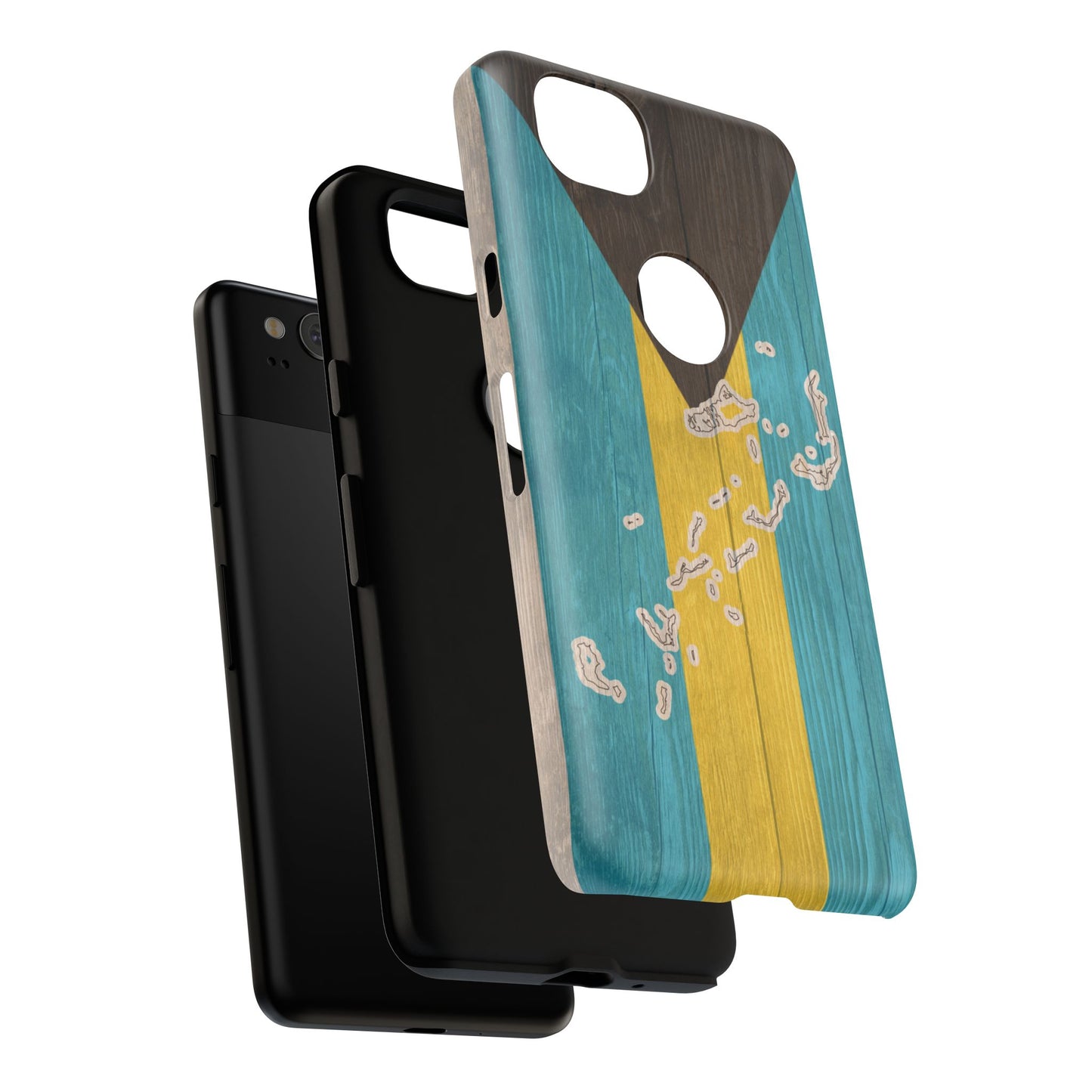 Bahamas Flag Phone Map Case Protective Tough Cover Flag of Bahamas Samsung Bahamian Pride Hard Plastic Back Bahamas Flag Cover