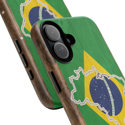 Brazil Flag Phone Map Case Protective Tough Cover Flag of Brazil Samsung Brazilian Pride Hard Plastic Back Brazil Flag Cover