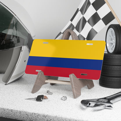 Colombian Flag Vanity Plate Custom Car Colombian Gift Personalized Colombia License Plate Accessory Car Enthusiasts Colombian Pride