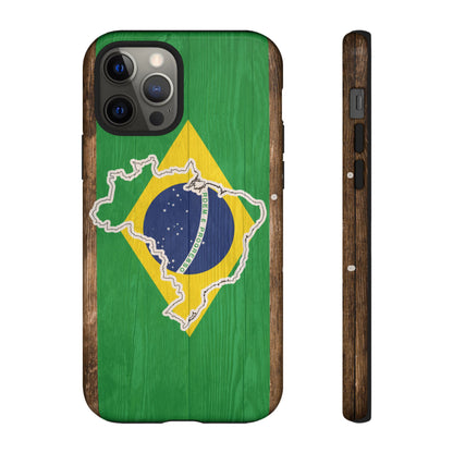 Brazil Flag Phone Map Case Protective Tough Cover Flag of Brazil Samsung Brazilian Pride Hard Plastic Back Brazil Flag Cover