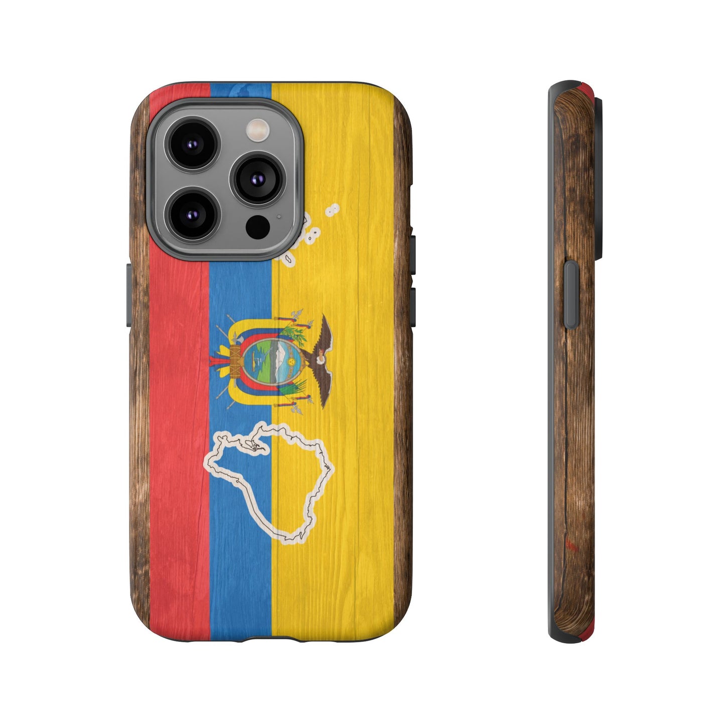 Ecuador Flag Phone Map Case Protective Tough Cover Flag of Ecuador Samsung Ecuadorian Pride Hard Plastic Back Ecuadorian Flag Cover