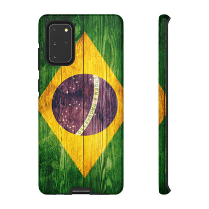Brazil Phone Case Protective Tough Cover Flag of Brazil Samsung Brazilian Pride Hard Plastic Back Brazil Flag Cover IPhone Souvenir Gift Protective Case