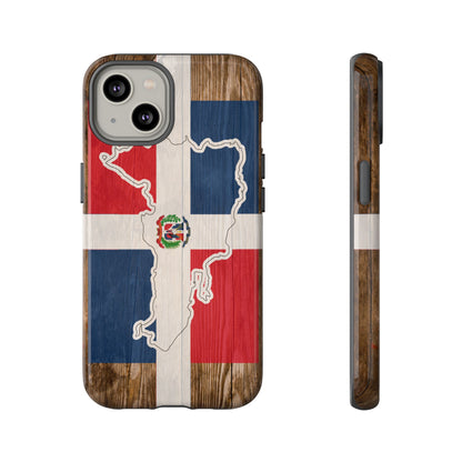 Dominican Republic Flag Phone Map Case Protective Tough Cover Flag of Dominican Pride Hard Plastic Back DR Flag Cover Dominicana