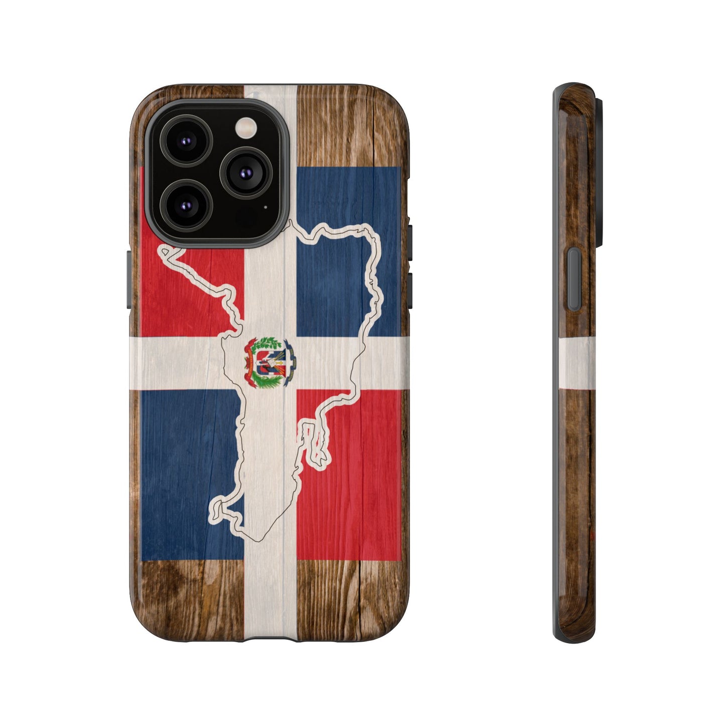 Dominican Republic Flag Phone Map Case Protective Tough Cover Flag of Dominican Pride Hard Plastic Back DR Flag Cover Dominicana