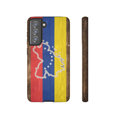 Venezuela Flag Phone Map Case Protective Tough Cover Flag of Venezuela Samsung Venezuelan Pride Hard Plastic Back Venezuela Map Cover