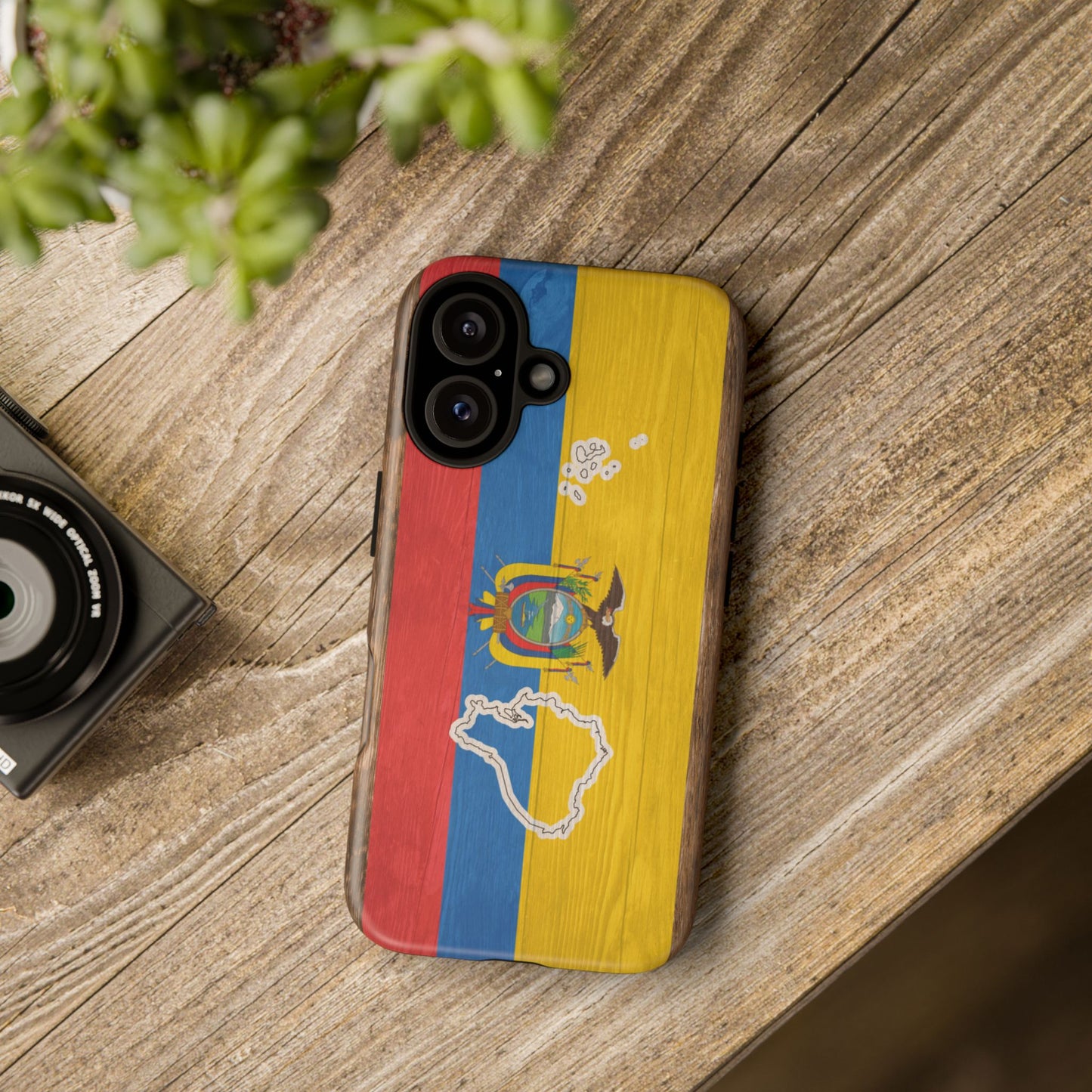 Ecuador Flag Phone Map Case Protective Tough Cover Flag of Ecuador Samsung Ecuadorian Pride Hard Plastic Back Ecuadorian Flag Cover