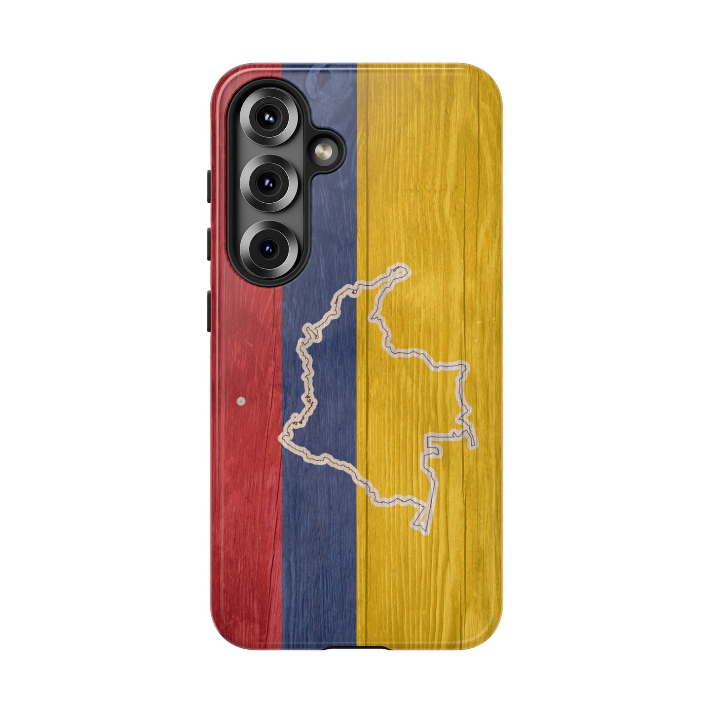Colombian Flag Map Style iPhone Case Protective Tough Cover Flag of Colombia Samsung Colombian Pride Huawei Hard Plastic Back Colombia Phone