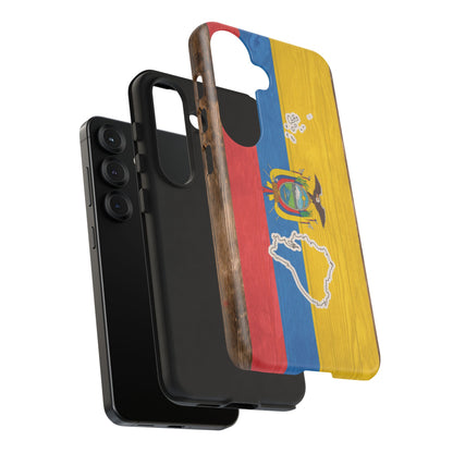 Ecuador Flag Phone Map Case Protective Tough Cover Flag of Ecuador Samsung Ecuadorian Pride Hard Plastic Back Ecuadorian Flag Cover