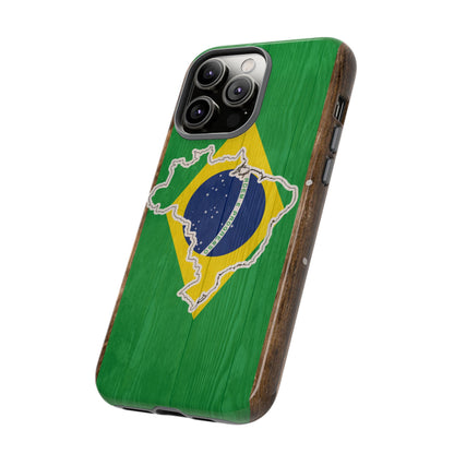 Brazil Flag Phone Map Case Protective Tough Cover Flag of Brazil Samsung Brazilian Pride Hard Plastic Back Brazil Flag Cover