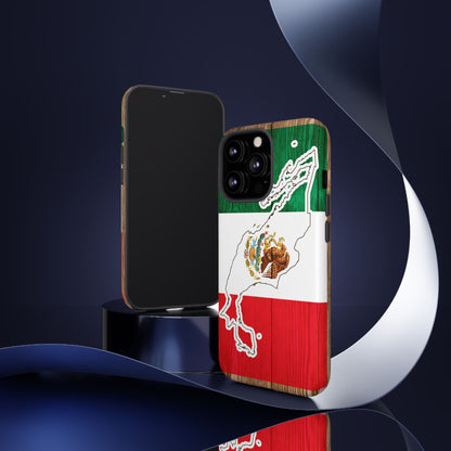 Phone Case, Mexican Flag Tough Case, Patriotic Mexico Phone Cover, Rugged Phone Protector, National Flag Phone Sleeve, Cinco de Mayo Gift