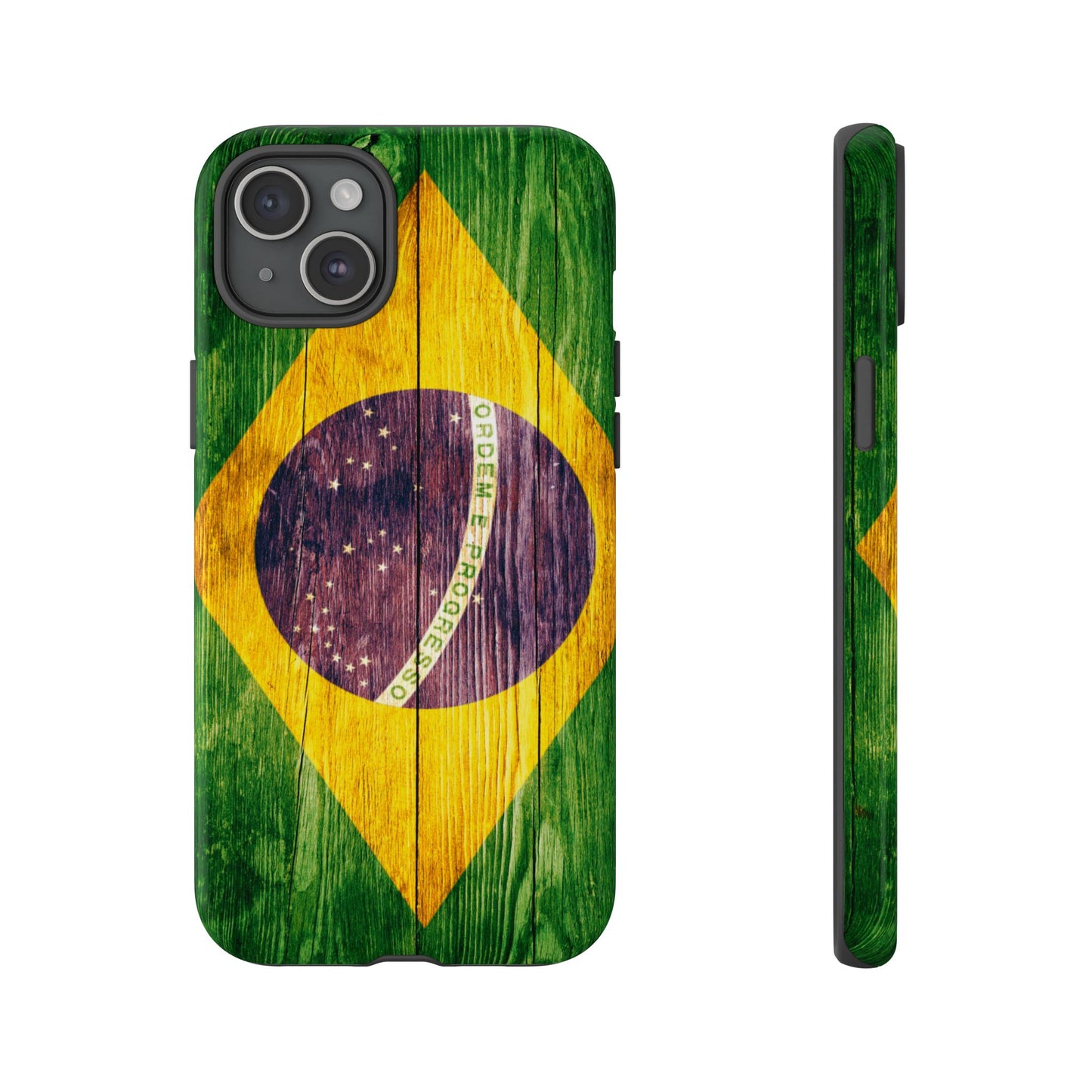 Brazil Phone Case Protective Tough Cover Flag of Brazil Samsung Brazilian Pride Hard Plastic Back Brazil Flag Cover IPhone Souvenir Gift Protective Case