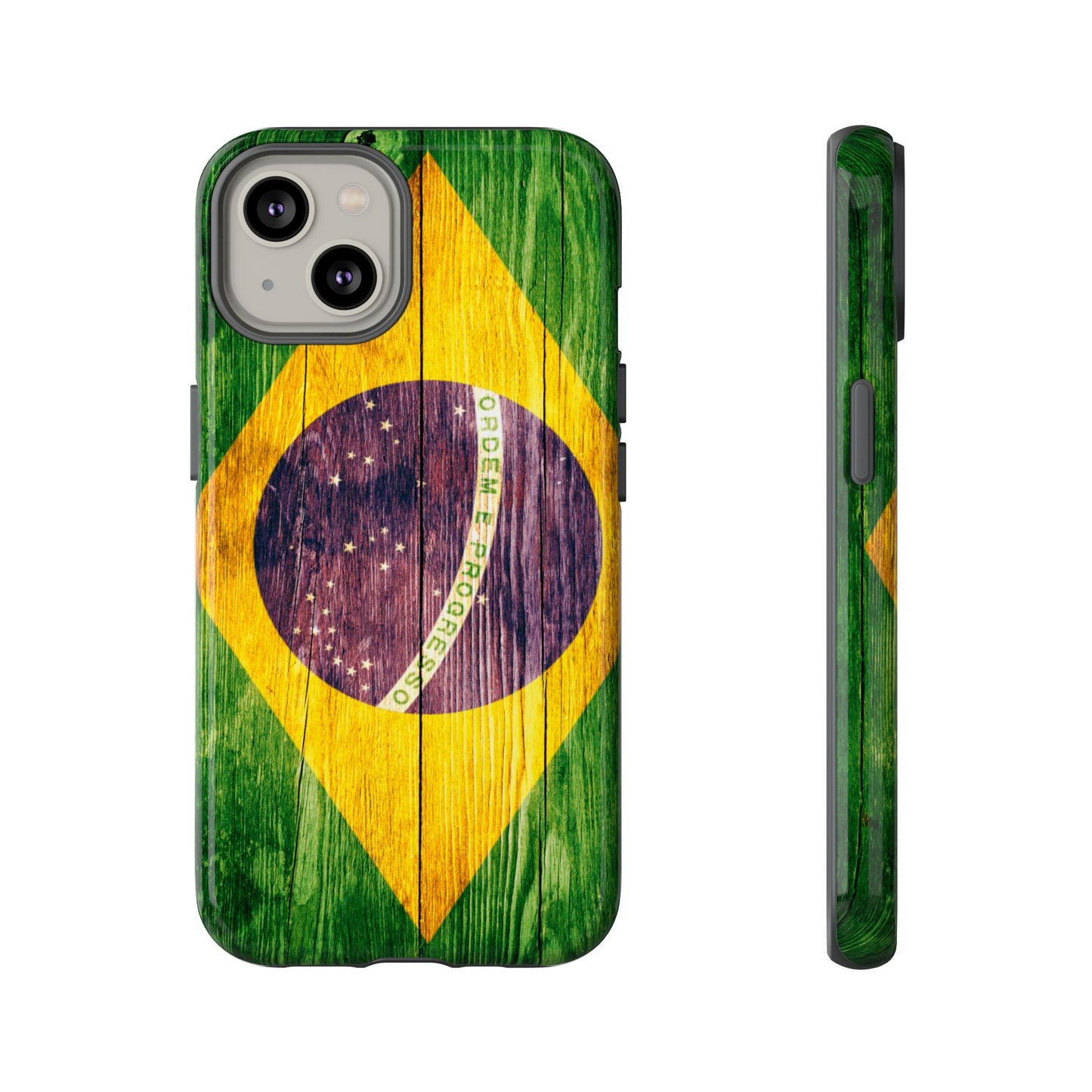 Brazil Phone Case Protective Tough Cover Flag of Brazil Samsung Brazilian Pride Hard Plastic Back Brazil Flag Cover IPhone Souvenir Gift Protective Case