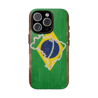 Brazil Flag Phone Map Case Protective Tough Cover Flag of Brazil Samsung Brazilian Pride Hard Plastic Back Brazil Flag Cover