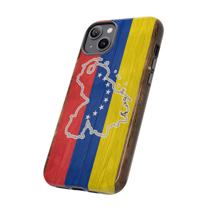 Venezuela Flag Phone Map Case Protective Tough Cover Flag of Venezuela Samsung Venezuelan Pride Hard Plastic Back Venezuela Map Cover