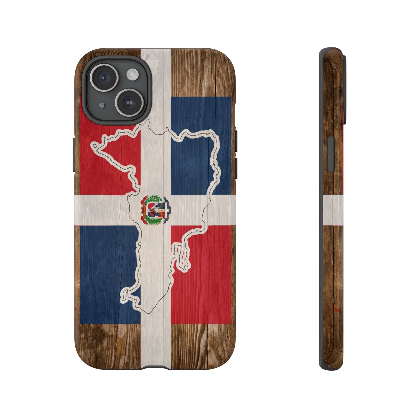 Dominican Republic Flag Phone Map Case Protective Tough Cover Flag of Dominican Pride Hard Plastic Back DR Flag Cover Dominicana