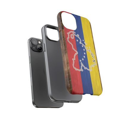 Venezuela Flag Phone Map Case Protective Tough Cover Flag of Venezuela Samsung Venezuelan Pride Hard Plastic Back Venezuela Map Cover