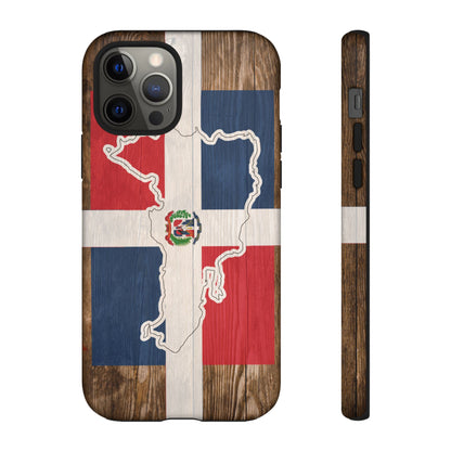 Dominican Republic Flag Phone Map Case Protective Tough Cover Flag of Dominican Pride Hard Plastic Back DR Flag Cover Dominicana