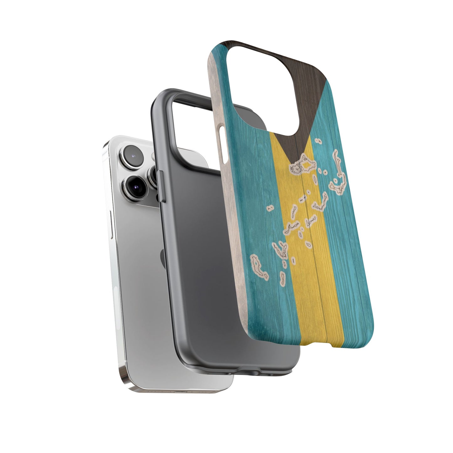 Bahamas Flag Phone Map Case Protective Tough Cover Flag of Bahamas Samsung Bahamian Pride Hard Plastic Back Bahamas Flag Cover