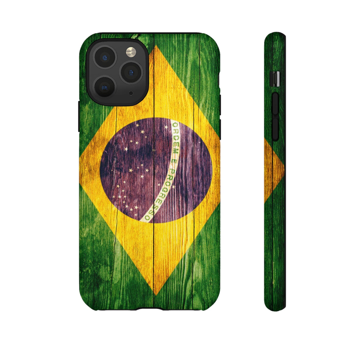 Brazil Phone Case Protective Tough Cover Flag of Brazil Samsung Brazilian Pride Hard Plastic Back Brazil Flag Cover IPhone Souvenir Gift Protective Case