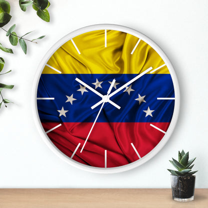 Venezuela Flag Wall Clock Unique Vibrant Wall Art Crafted with Premium Materials Great for Venezuelan Pride Venezuela Souvenir
