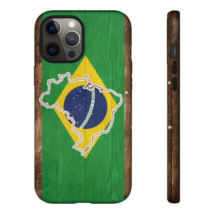 Brazil Flag Phone Map Case Protective Tough Cover Flag of Brazil Samsung Brazilian Pride Hard Plastic Back Brazil Flag Cover