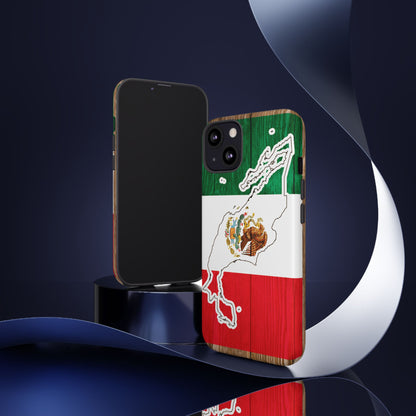 Phone Case, Mexican Flag Tough Case, Patriotic Mexico Phone Cover, Rugged Phone Protector, National Flag Phone Sleeve, Cinco de Mayo Gift