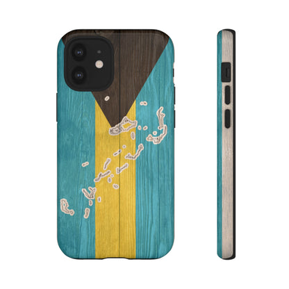 Bahamas Flag Phone Map Case Protective Tough Cover Flag of Bahamas Samsung Bahamian Pride Hard Plastic Back Bahamas Flag Cover