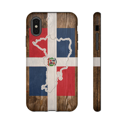 Dominican Republic Flag Phone Map Case Protective Tough Cover Flag of Dominican Pride Hard Plastic Back DR Flag Cover Dominicana