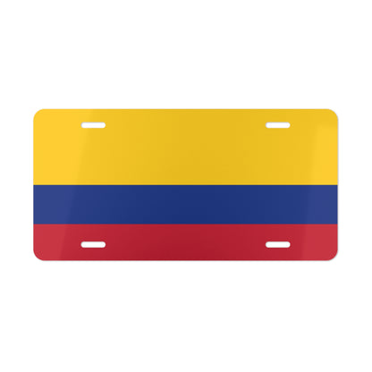 Colombian Flag Vanity Plate Custom Car Colombian Gift Personalized Colombia License Plate Accessory Car Enthusiasts Colombian Pride